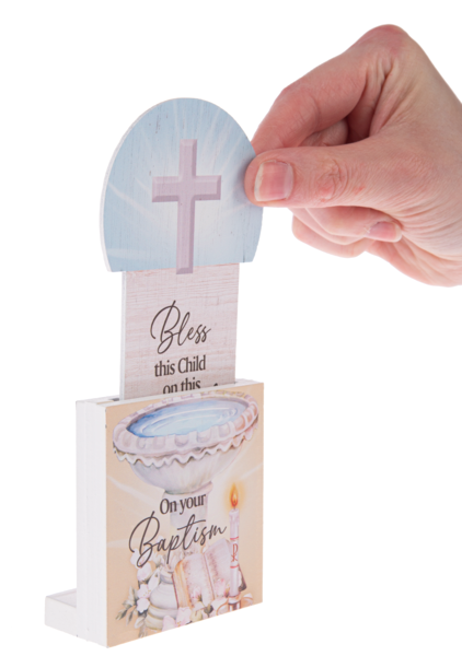 Baptism gift card holder