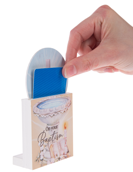 Baptism gift card holder