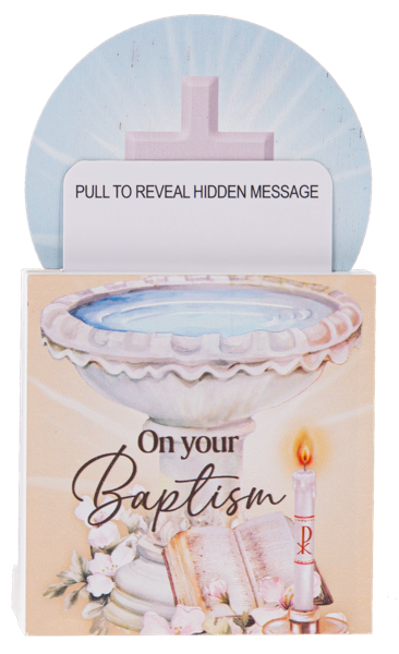 Baptism gift card holder