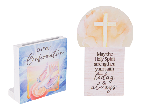 Wooden Confirmation gift card holder