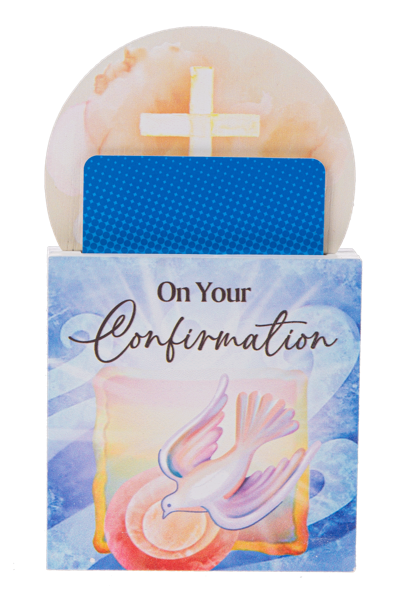 Wooden Confirmation gift card holder