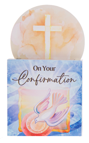 Wooden Confirmation gift card holder