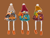 Sweater Weather Bird Shelf sitters