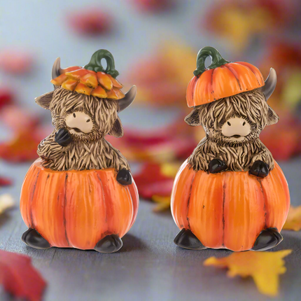 Fall Highland Cows - Figurines