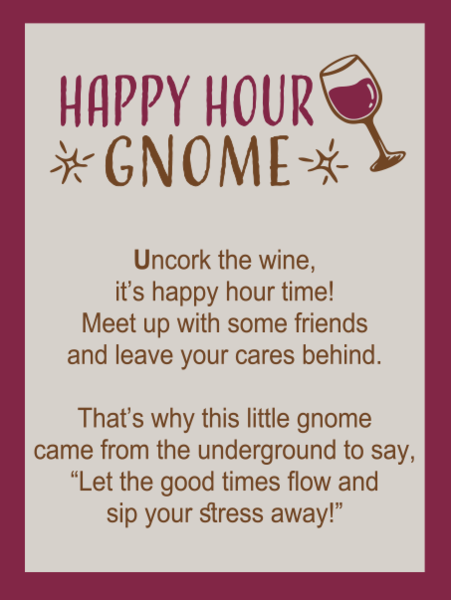 Happy Hour Gnome Charm