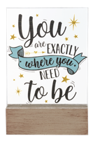 Glass Block Talk Signs