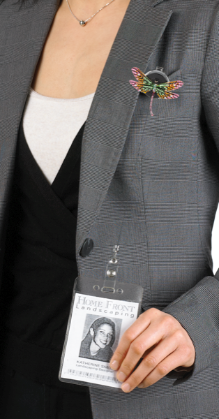 Dragonfly Crystal ID badge reel