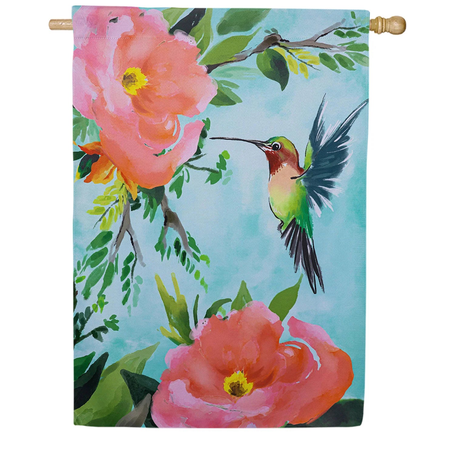 Hummingbird Garden Flag