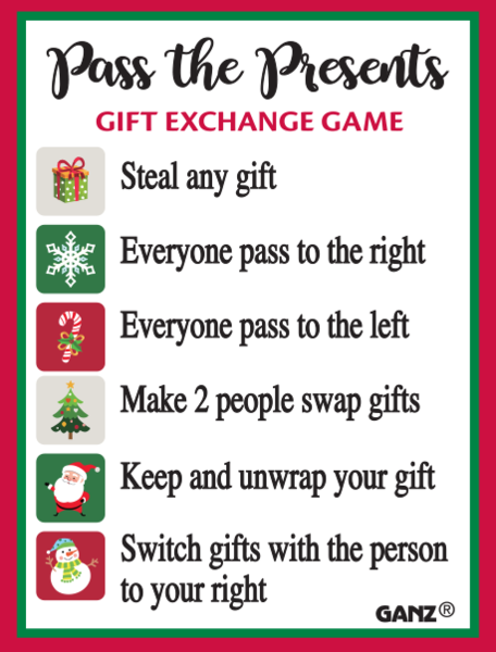 Pass the Presents Gift Exchange Game Charm