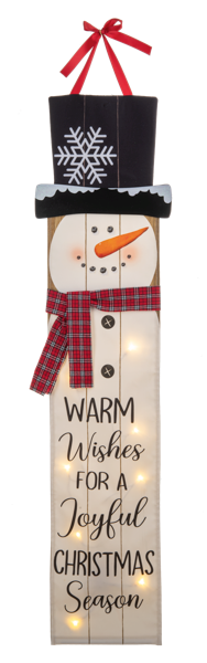 Light up Snowman Banner