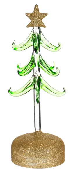 Light Up Glass Christmas Tree with Ornaments