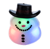 Snowman flashing lights ring