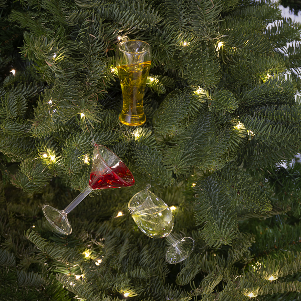 Cheer donnay Wine Glass Ornament