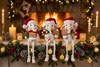 The White Elephant - Shelf sitters with Santa Hats