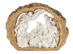 Log Nativity Figurine