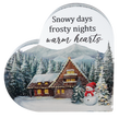 Acrylic Heart Shaped Christmas Scenes