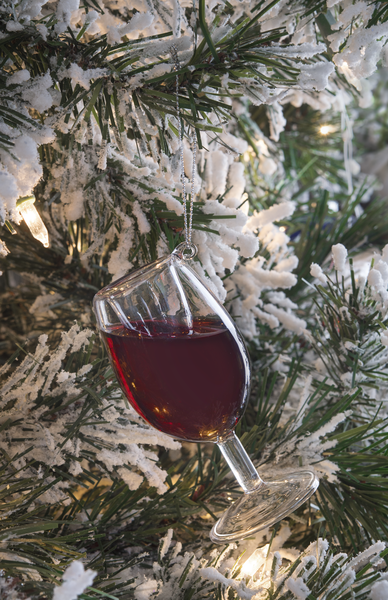 Merry Merlot Wine Glass Ornament