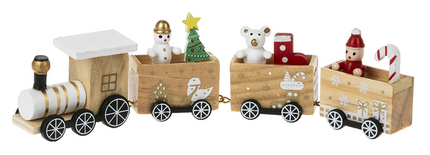 Wooden Christmas Train Figures-Small