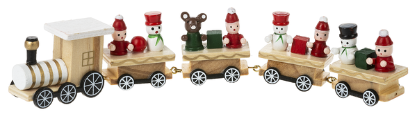 Wooden Christmas Train Figurines - Large