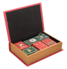 Holiday Wooden Story Book Ornaments in a Book Box (13 pc)