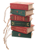 Holiday Wooden Story Book Ornaments in a Book Box (13 pc)