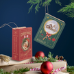 Holiday Wooden Story Book Ornaments in a Book Box (13 pc)