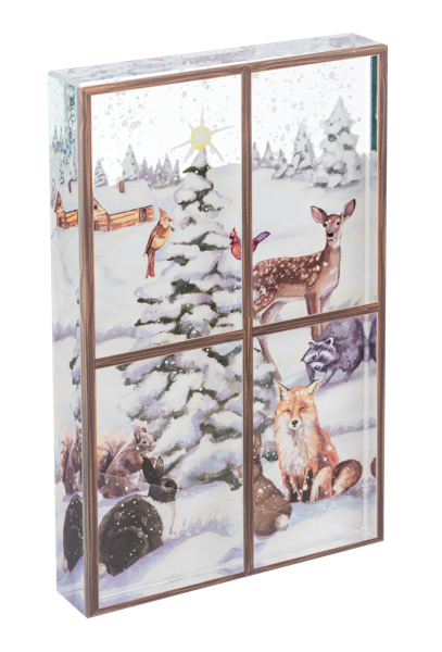Holiday Scenes Glass Blocks