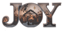 Joy Laser Cut Nativity Shelfsitter