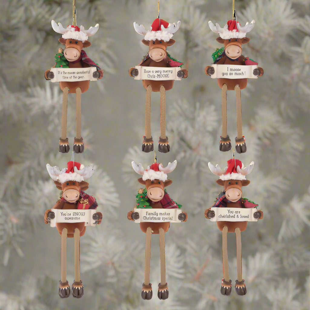 Merry Chris - Moose Ornaments