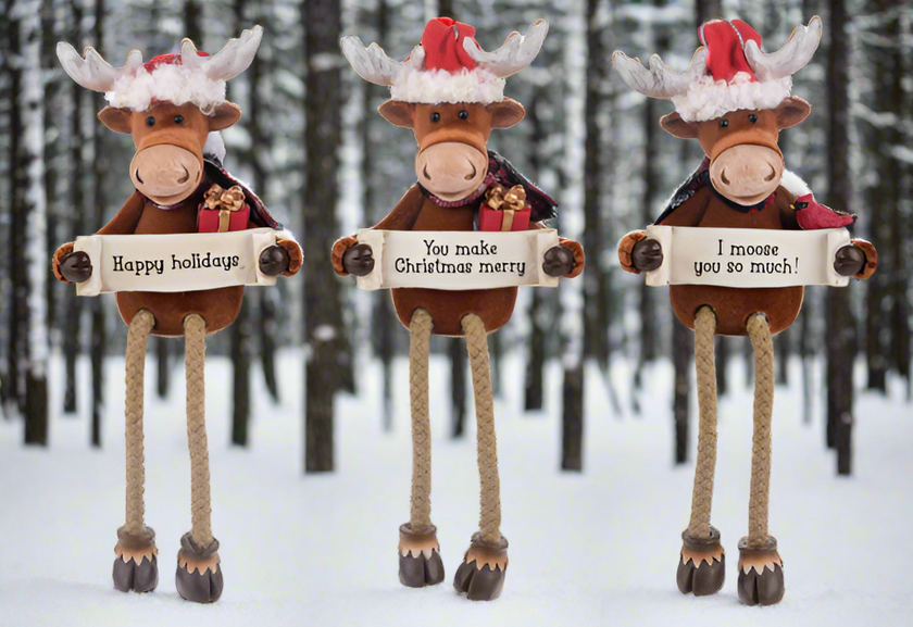 Merry Chris - Moose Ornaments