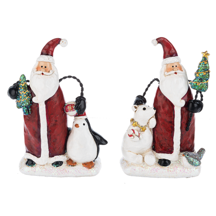 Snow Much Fun - Santa Figurines