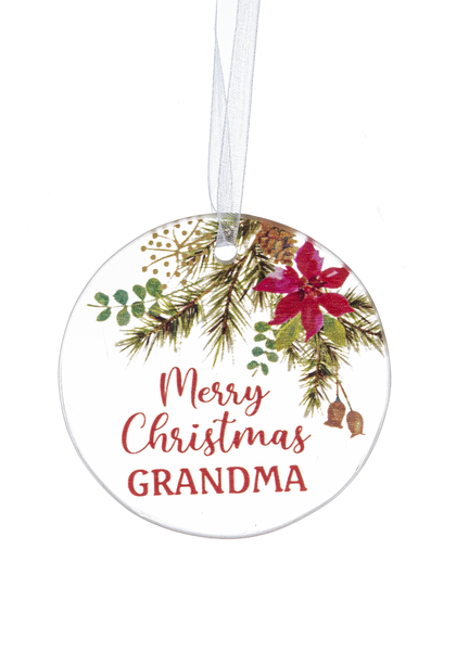 Christmas Blessings Glass Ornaments
