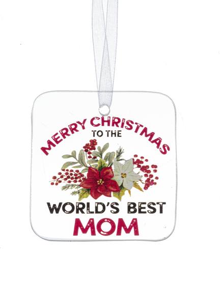 Christmas Blessings Glass Ornaments