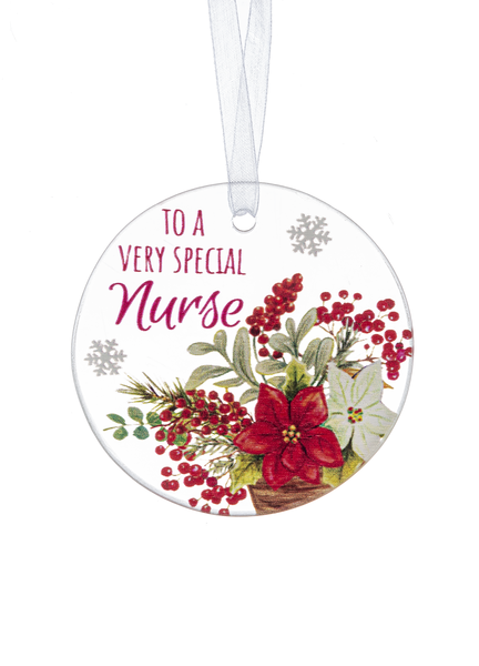 Christmas Blessings Glass Ornaments