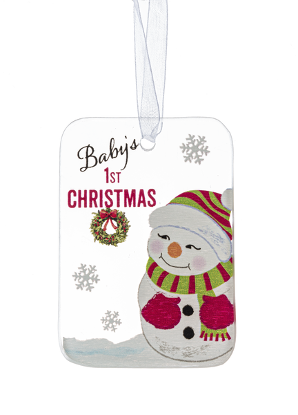 Christmas Blessings Glass Ornaments