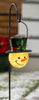 Glass Snowman Orb Garden Stake