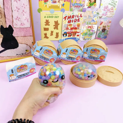 Bead Filled Dumpling Shape Squishy Slow Rising Stress Toy