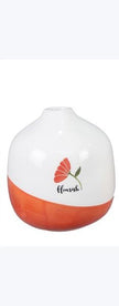 Ceramic Floral Painted Vase
