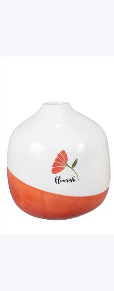 Ceramic Floral Painted Vase