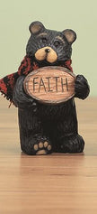 Resin winter mini bear figurine