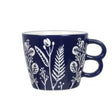 Stoneware Blue Wax Resist 11 oz Mug