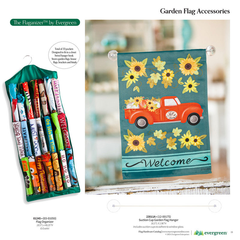 Suction Cup Garden Flag Hanger