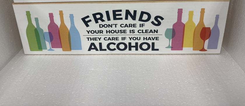 Fun wooden bar signs