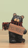 Resin winter mini bear figurine