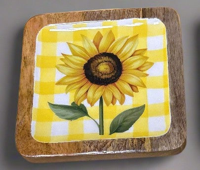 Sunflower tidbit tray