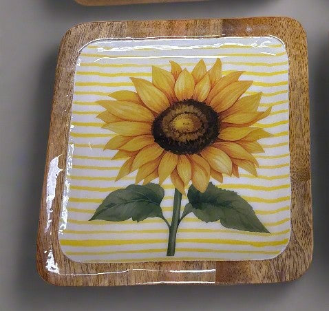 Sunflower tidbit tray