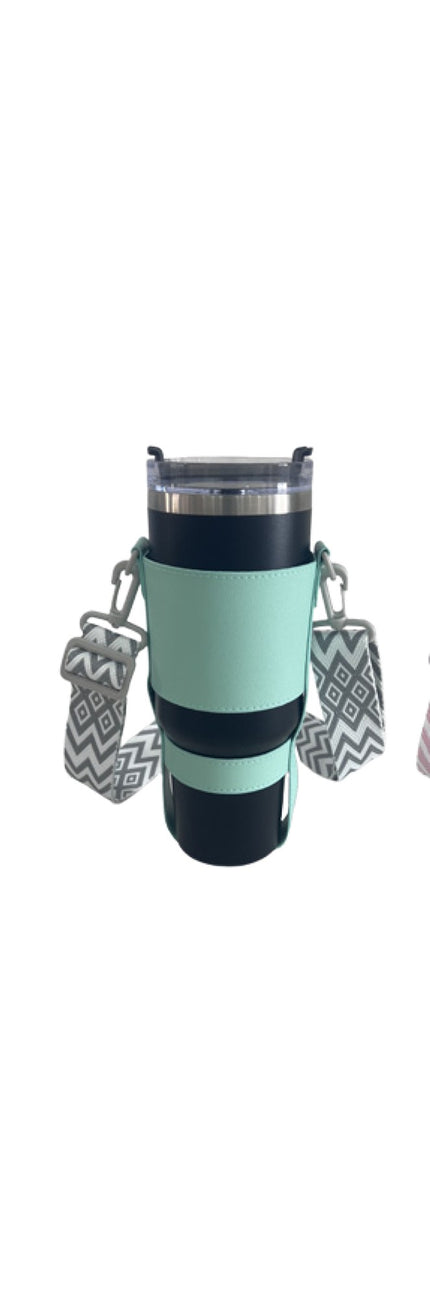 Vegan Leather Tumbler Holder