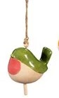 Mini ceramic Bird garden bells