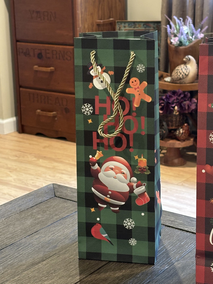 Christmas Wine Bottle Gift Bag