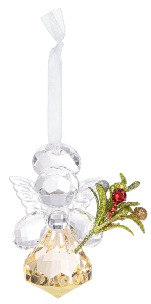 Kissing Krystals Angel Ornaments